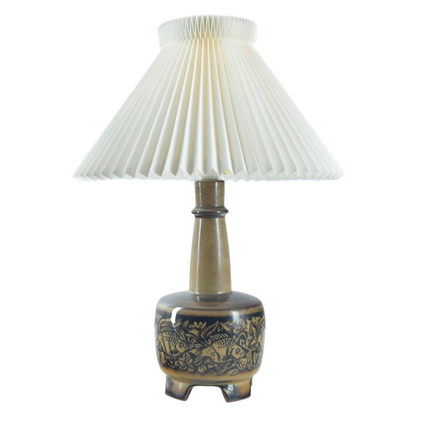 Bordlampe. nr. 21820. 29 cm. Fog &amp; Mrup for Royal Copenhagen.