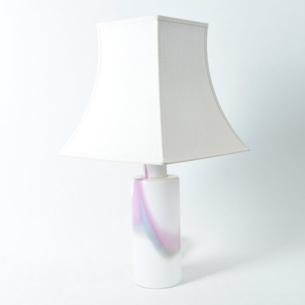 Bordlampe i glas. 35,5 cm. +Lys.