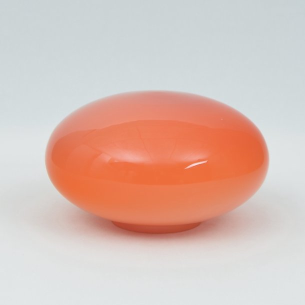 Glaskuppel. Orange. 24 cm.