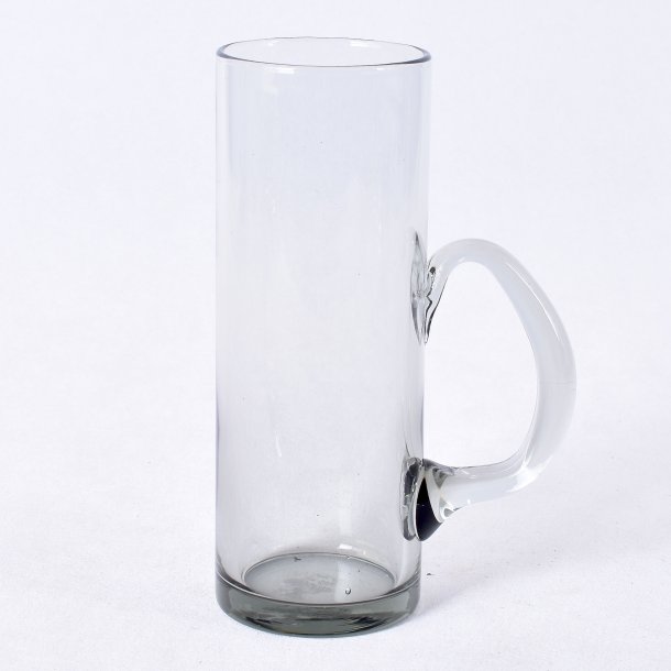 lhund, smoke glas. 16,5 cm. Holmegaard Glasvrk.