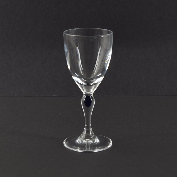 Snaps. 12 cm. Bl Sephir glas. Cristal d'Arques.
