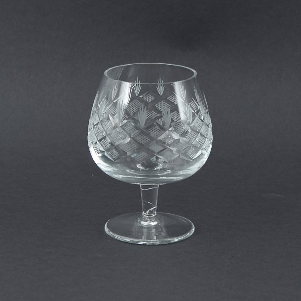 Cognac. Eaton Antik. 8,5 cm. Lyngby Glasvrk.