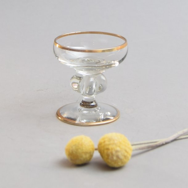Likr, lille. 6,5 cm. Gisselfeld glas. Holmegaard Glasvrk.