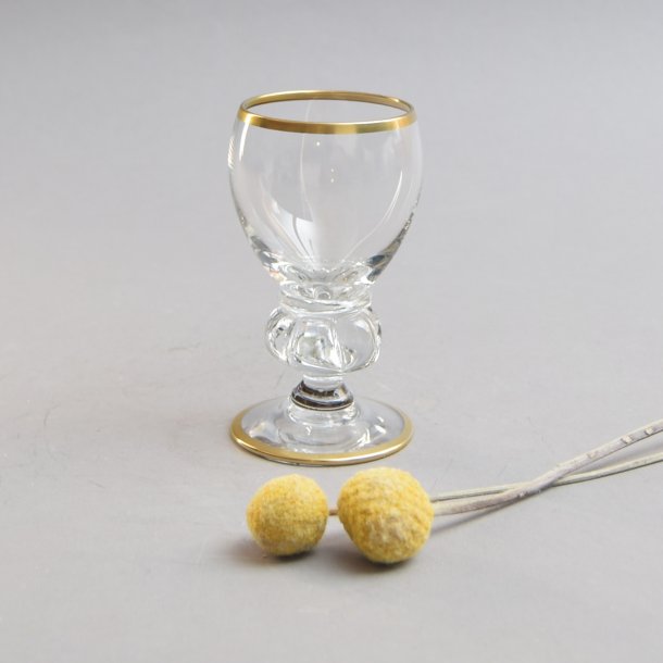 Snaps, stor. 7,5 cm. Gisselfeld glas. Holmegaard Glasvrk.