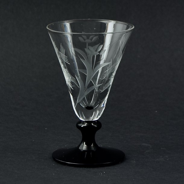 Portvinsglas. Greta Garbo. 9,3 cm. Holmegaard Glasvrk.