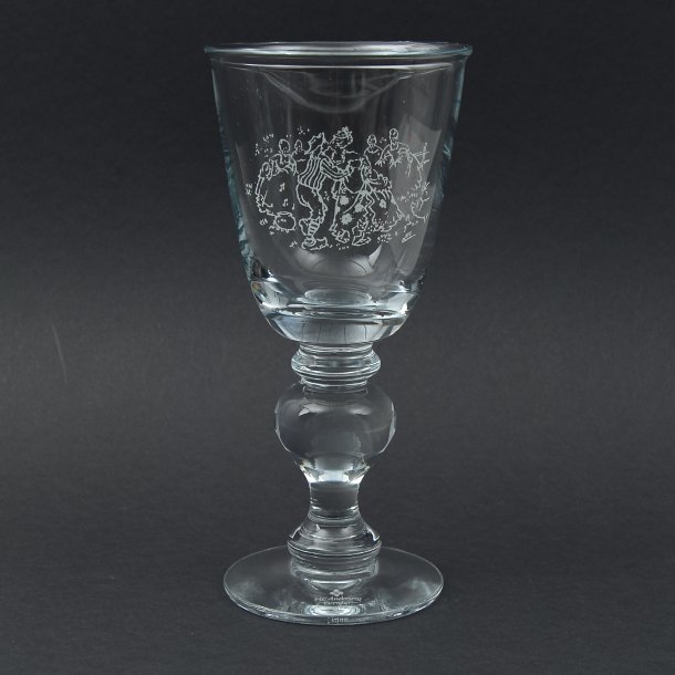 Svinedrengen. H. C. Andersen Pokaler. 1988. 18,8 cm. Holmegaard Glasvrk.