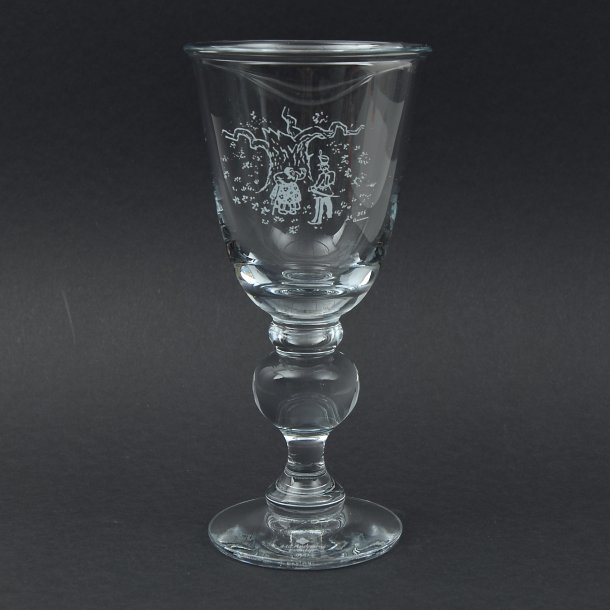 Fyrtjet. H. C. Andersen Pokaler. 1981. 18,8 cm. Holmegaard Glasvrk.