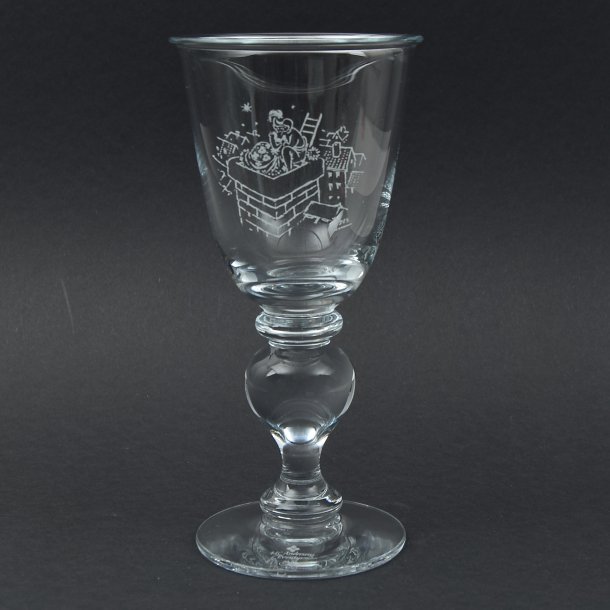 Hyrdinden og skorstensfejer. H. C. Andersen Pokaler. 1983. 15,3 cm. Holmegaard Glasvrk.