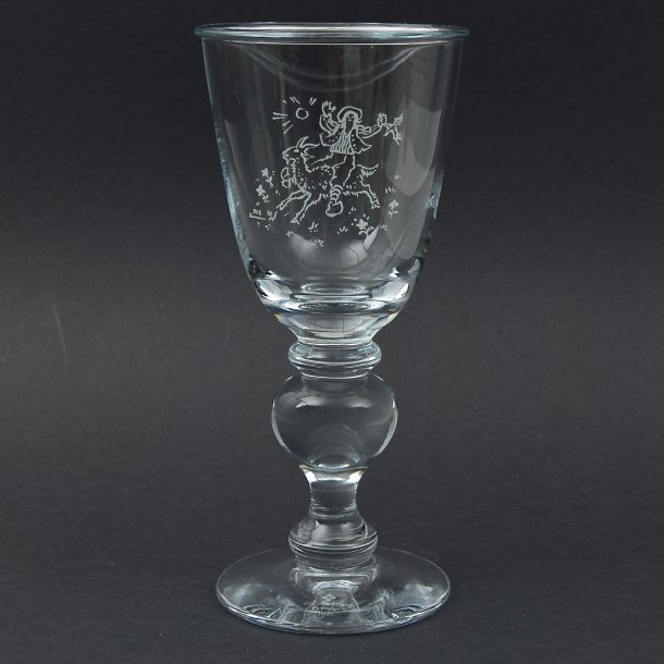 Klods Hans. H. C. Andersen Pokaler. 1985. 12,7 cm. Holmegaard Glasvrk.