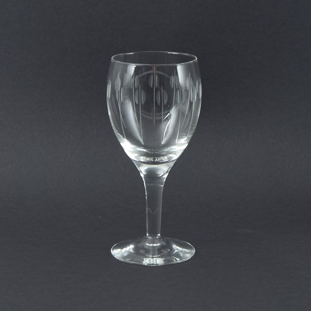 Hvidvin, klar. 14 cl. 13 cm. Kirsten Pill. Holmegaard Glasvrk.