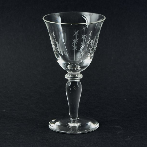 Portvinsglas. Nordlys. 11 cm. Lyngby Glas.