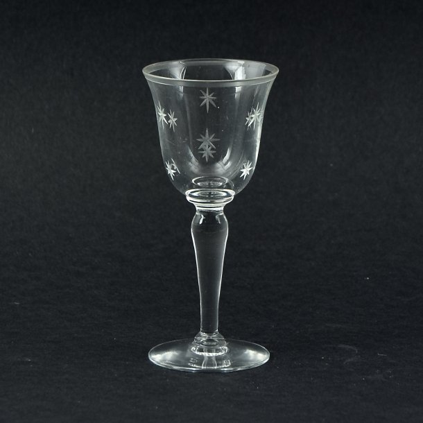 Snapseglas. Urania. 10 cm. Lyngby Glas.