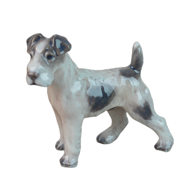 Ruhret foxterrier. 1118. 9,5 cm. Dahl Jensen.