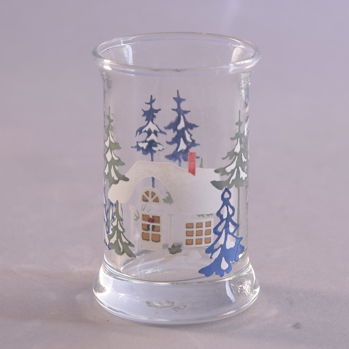 Dramglas. 1998. Til Juleflasken. 6 cm. Holmegaard. Juleflaske