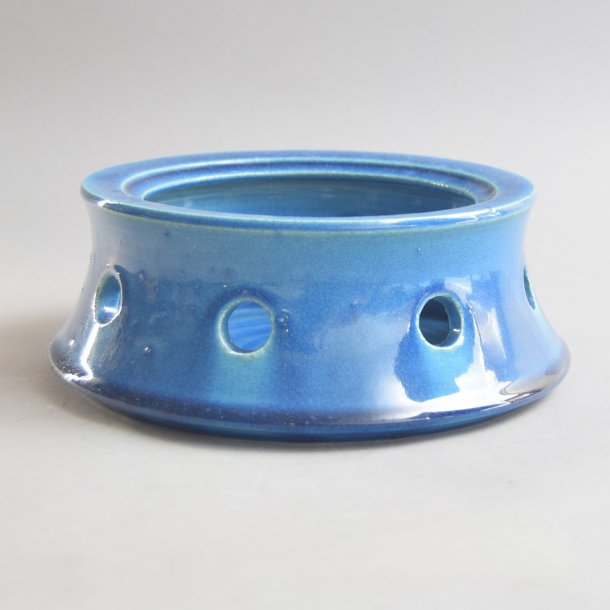 Fyrfadsvarmer, bl glasur. 2220. 20 cm. K&auml;hler Keramik.