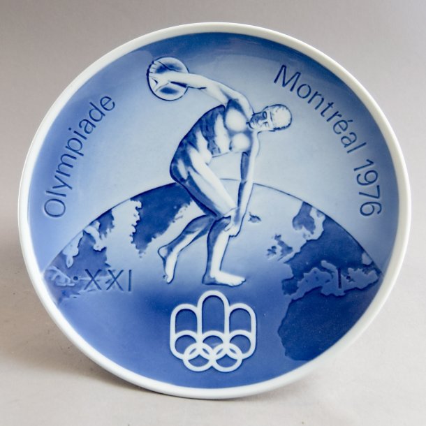 Olympiadeplatte. 1976. Montreal. 20 cm. Royal Copenhagen.