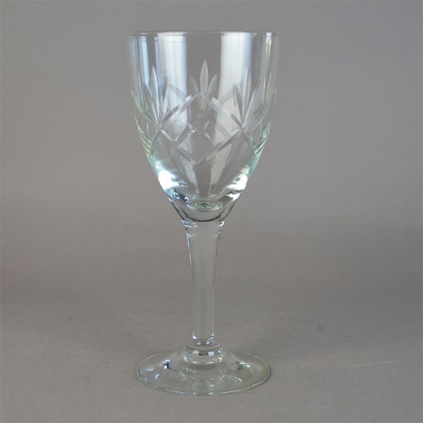 Rdvinspokal. 18 cm. Ulla glas. Holmegaard Glasvrk.