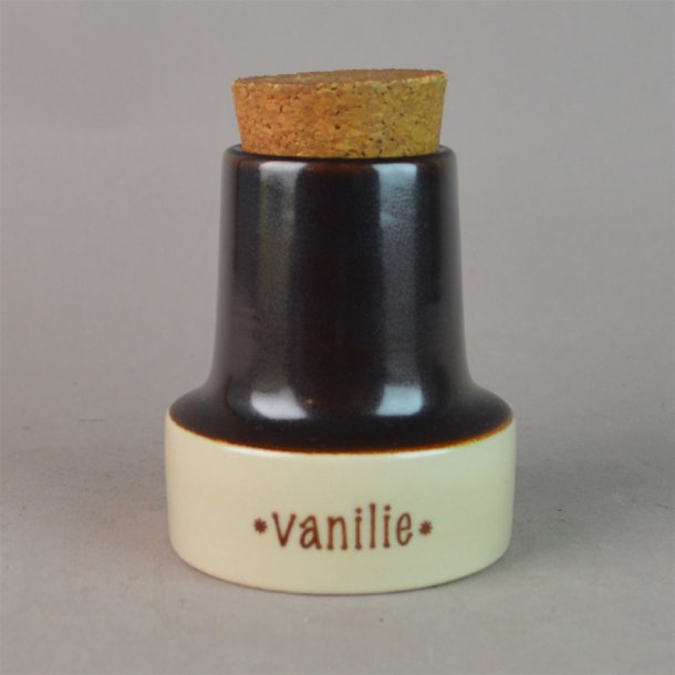 Krydderikrukke. Vanilie. 8,5 cm. Sholm Keramik.