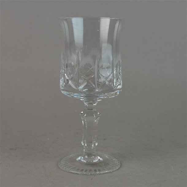 Hvidvin. 13,3 cm. Offenbach glas. Lyngby Glasvrk.