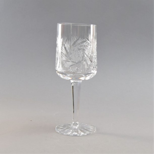 Rdvin. 17 cm. Granada glas. Lyngby Glasvrk.
