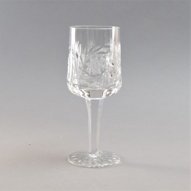 Hvidvin. 16 cm. Granada glas. Lyngby Glasvrk.