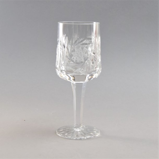 Hvidvin. 16 cm. Granada glas. Lyngby Glasvrk.