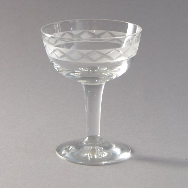 Likr. Ejby glas. 9 cm. Holmegaard Glasvrk.
