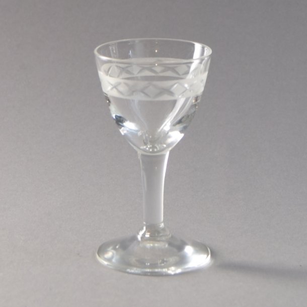 Snaps. Ejby glas. 8 cm. Holmegaard Glasvrk.