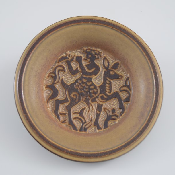 Bordfad, rundt. 3407-1. 21 cm. Michael Andersen Keramik.