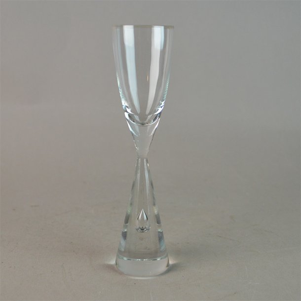 Snaps. 15 cm. Princess glas. Holmegaard Glasvrk.