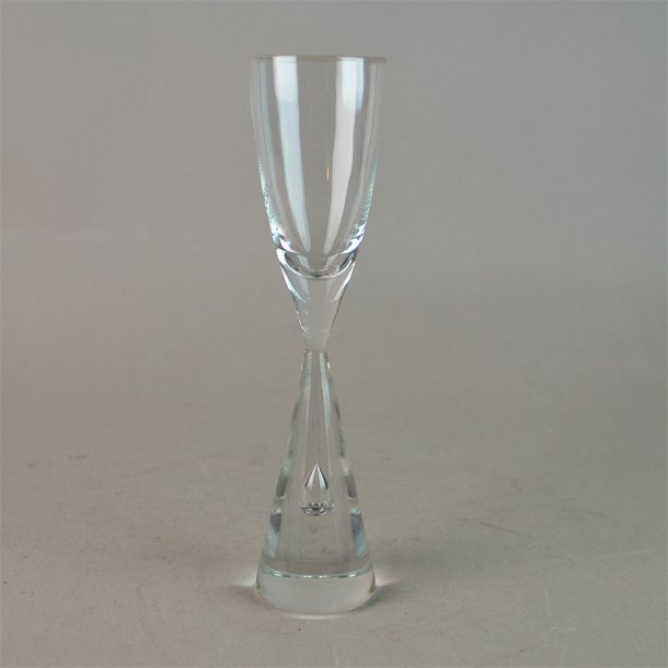 Snaps. 15 cm. Princess glas. Holmegaard Glasvrk.