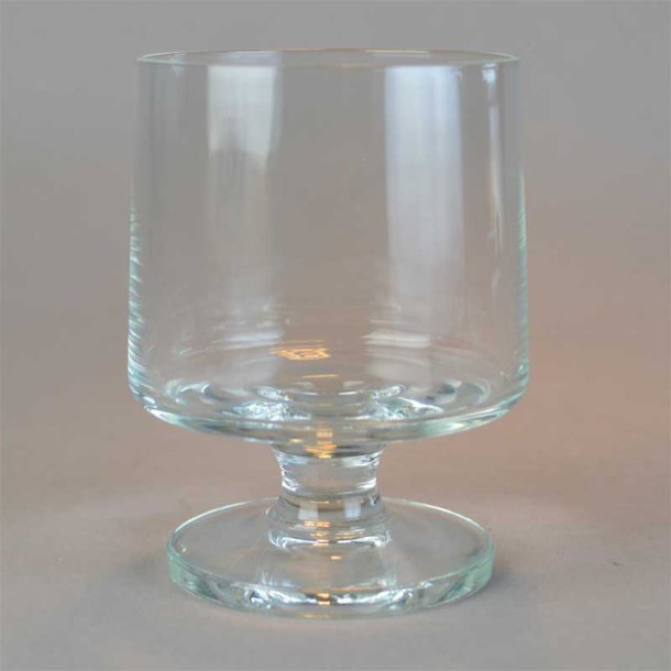 Rdvin. Stub glas, klar. 9,5 cm. Holmegaard.
