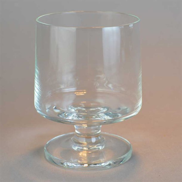 Hvidvin. Stub glas, klar. 8 cm. Holmegaard.