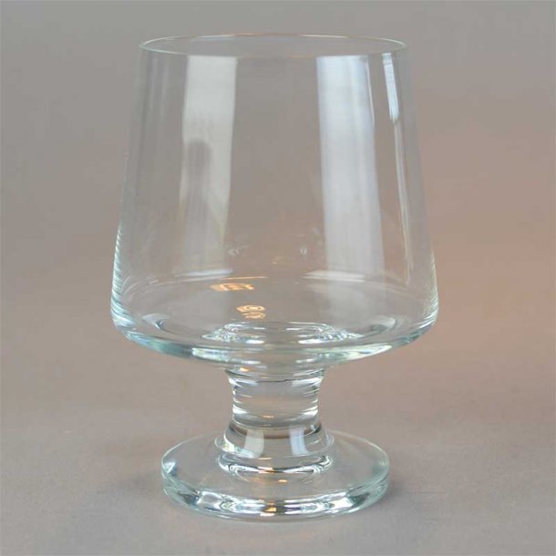Cognac. Stub glas, klar. 8 cm. Holmegaard.