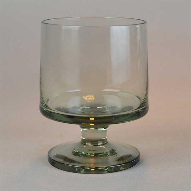 Snaps. Stub glas, smoke. 5,5 cm. Holmegaard Glasvrk.