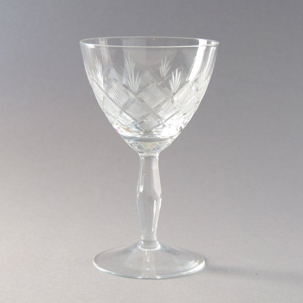 Rdvin. 13 cm. Wien Antik glas. Lyngby Glas.