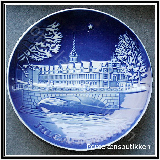 1991 Juleaften. Brsen ved Juletid. 18 cm. Bing og Grndahl.